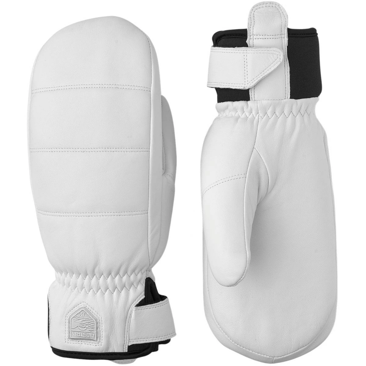 Hestra Alpine Leather Primaloft, Ski Mitt, White 3 Hestra Alpine Leather Primaloft, Ski Mitt, White