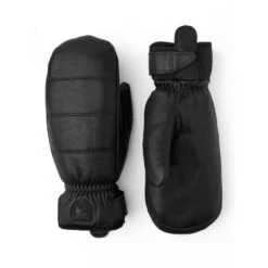 Hestra Alpine Leather Primaloft, Ski Mitten, Black -Hestra-Shop hestra alpine leather primaloft ski mitten black 237201 18197
