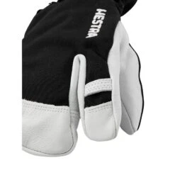 Hestra Army Leather Heli 3-finger Ski Gloves, Jr, Black -Hestra-Shop hestra army leather heli 3 finger ski gloves jr black 237088 12078