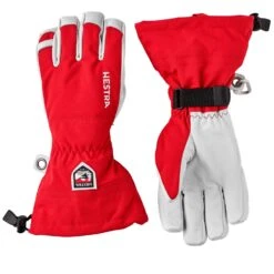 Hestra Army Leather Heli Ski Gloves, Red -Hestra-Shop hestra army leather heli ski gloves red 236929 12079