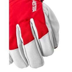Hestra Army Leather Heli Ski Gloves, Red