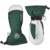 Hestra Army Leather Heli Ski, Ski Mitt, Bottle Green -Hestra-Shop hestra army leather heli ski ski mitt bottle green 21128 283219 21128