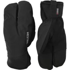 Hestra CZone Mistral Split Mitt 3 Finger Fahrradhandschuhe - Schwarz