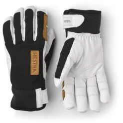 Hestra Ergo Grip Active Wool Terry - 5 Finger Outdoorhandschuhe - Black/offwhite