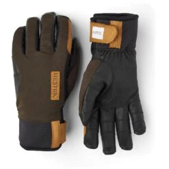 Hestra Ergo Grip Active Wool Terry - 5 Finger Outdoorhandschuhe - Dark Forest/black