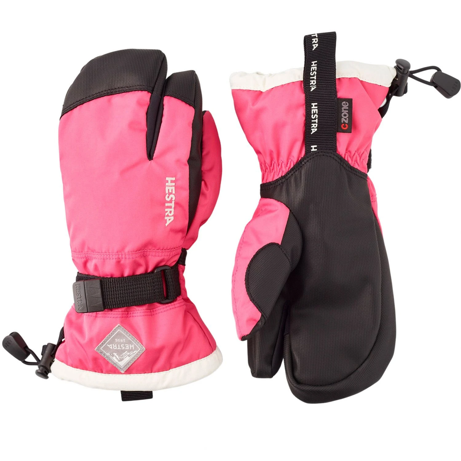 Hestra Gauntlet 3-finger Ski Gloves, Junior, Fuchsia 5 Hestra Gauntlet 3-finger Ski Gloves, Junior, Fuchsia – Bild 3