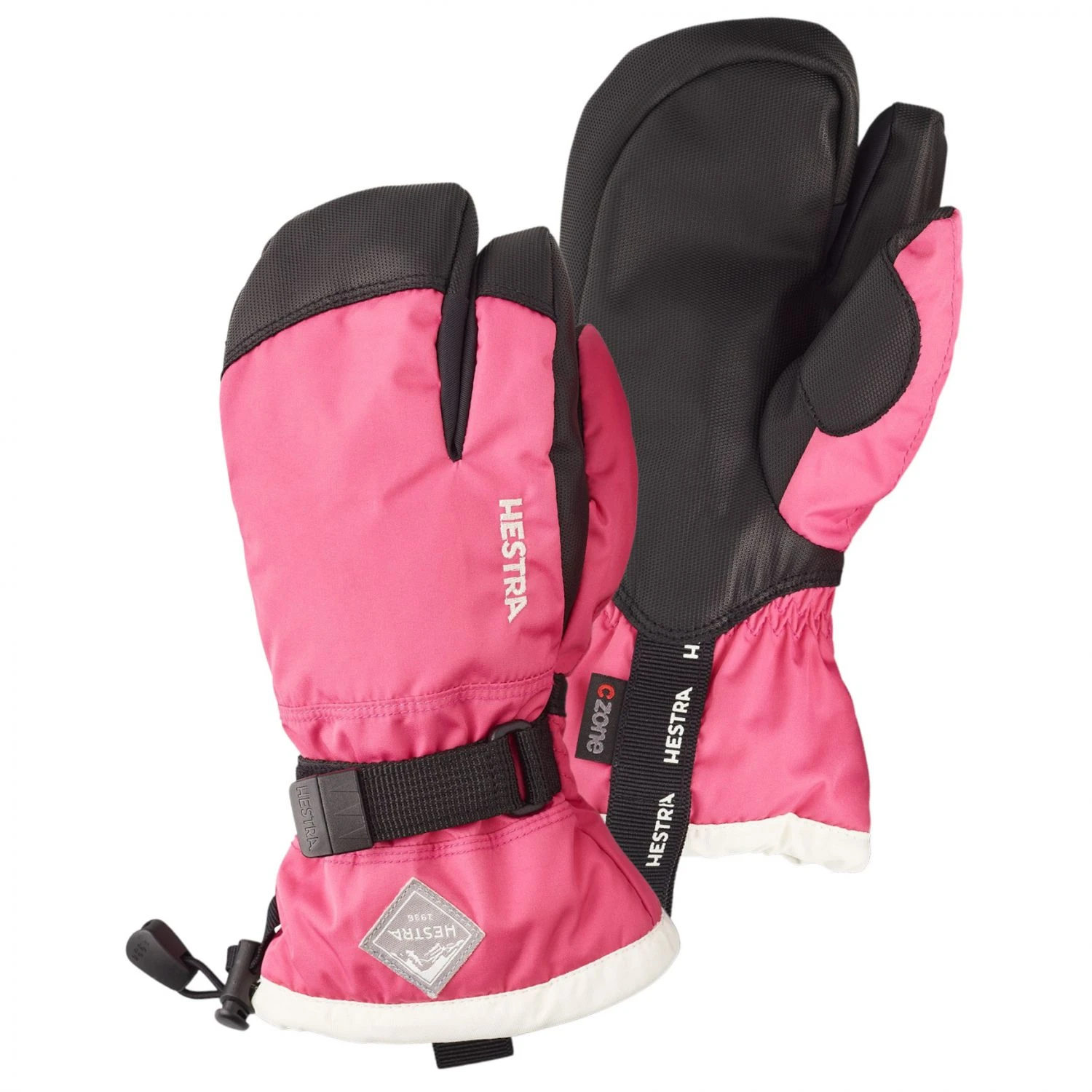 Hestra Gauntlet 3-finger Ski Gloves, Junior, Fuchsia 4 Hestra Gauntlet 3-finger Ski Gloves, Junior, Fuchsia – Bild 2