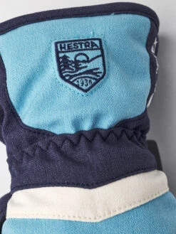 Hestra Gore-Tex Atlas 5-Finger Handschuhe Kinder Blau/schwarz