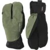 Hestra CZone Mistral Split Mitt 3 Finger Fahrradhandschuhe - Olive