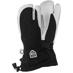 Hestra Heli Ski, 3-finger Ski Gloves, Women, Black