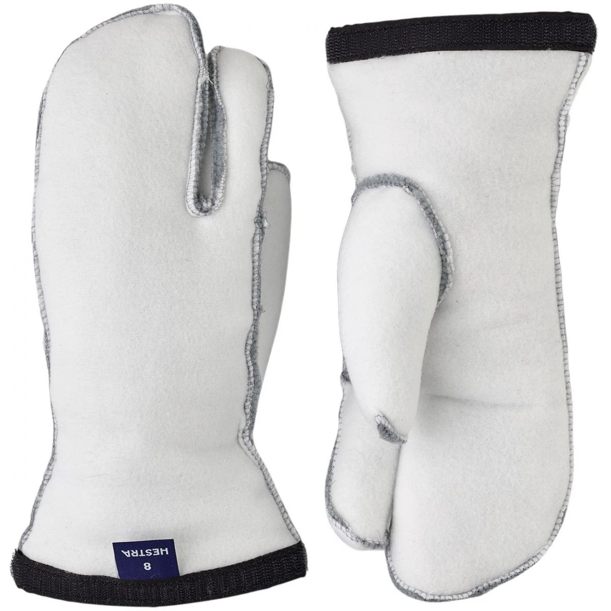 Hestra Heli Ski Liner, 3-finger Gloves, Offwhite 3 Hestra Heli Ski Liner, 3-finger Gloves, Offwhite