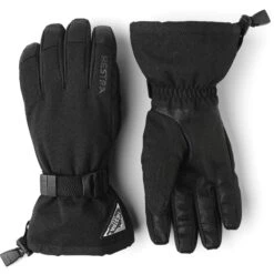 Hestra Powder Gauntlet - 5 Finger Skihandschuhe - Schwarz