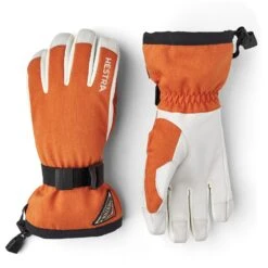 Hestra Powder Gauntlet - 5 Finger Skihandschuhe - Brick Red
