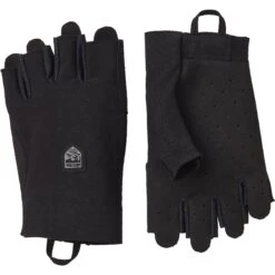 Hestra Ventair Short - 5 Finger Fahrradhandschuhe - Schwarz