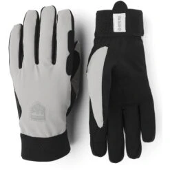 Hestra Windstopper Tracker - 5 Finger Fahrradhandschuhe - Beige/schwarz