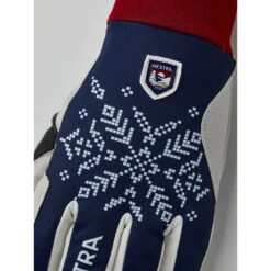 Hestra XC Primaloft - 5 Finger Damen Langlaufhandschuhe - Dark Navy Print -Hestra-Shop hestra womens xc primaloft 5 finger cross country gloves dark navy print 3 1329033