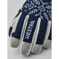 Hestra XC Primaloft - 5 Finger Damen Langlaufhandschuhe - Dark Navy Print -Hestra-Shop hestra womens xc primaloft 5 finger cross country gloves dark navy print 4 1329034